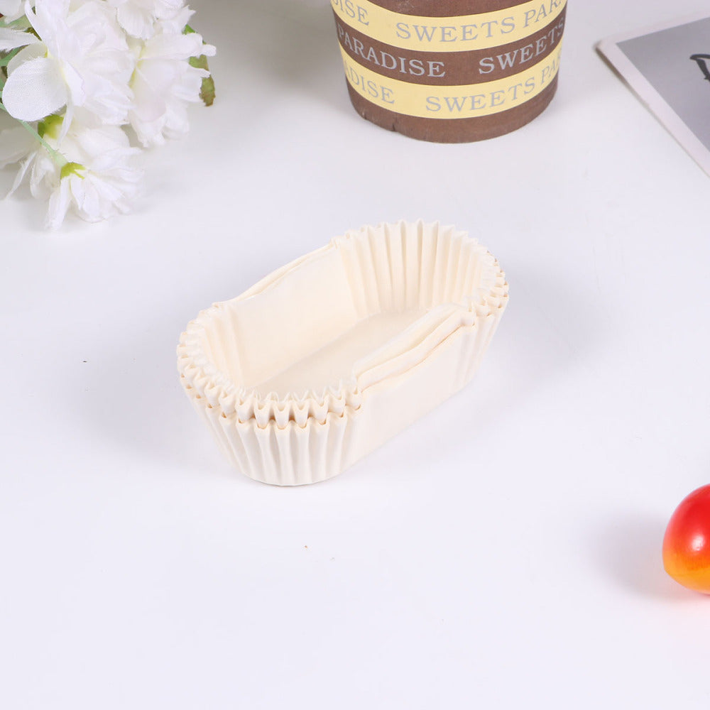 Oval Cake Paper Tray Boat Shape Paper Cups