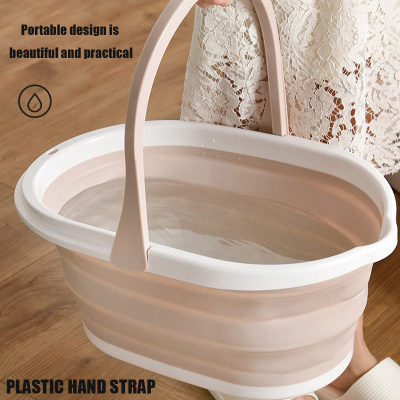 Portable Silicone Folding Mop Solid Basin Square Pounds