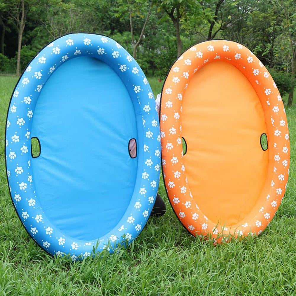 Inflatable Footprint Swimming Pool Pet Dogs Floating Raft Bed