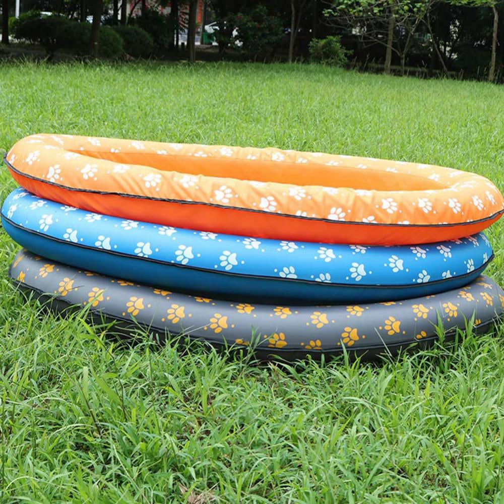 Inflatable Footprint Swimming Pool Pet Dogs Floating Raft Bed