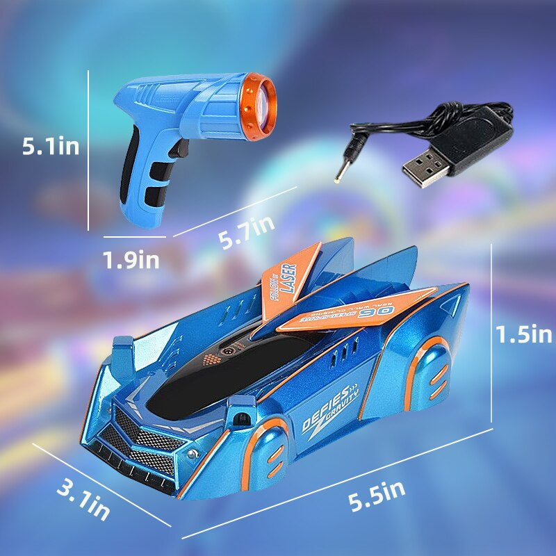 Electric Wall Climbing Stunt Car Infrared Ray Chasing Light Anti Gravity